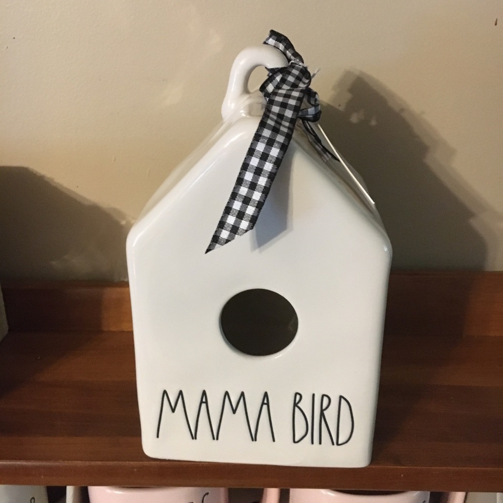 Rae Dunn mama bird birdhouse